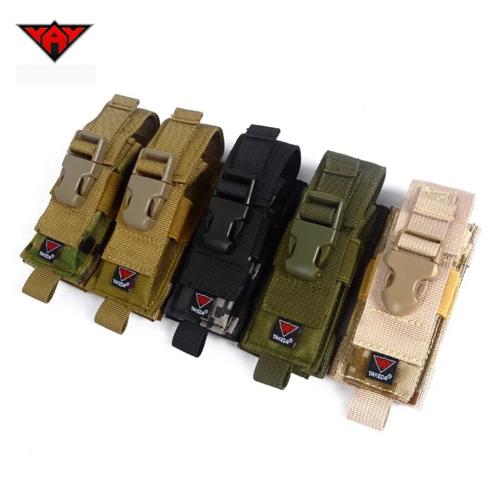 1000D Nylon Camouflage Tactical MOLLE Hunting Holster Cartridge Clip Bullet Tool Knife Belt Pouch Sheath