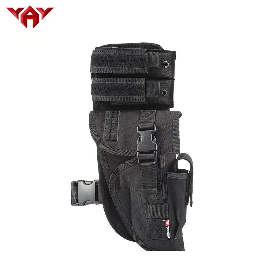 Universal Tactical Leg Holster With Magazine Pouch Fully Adjustable And Removable-KF-070