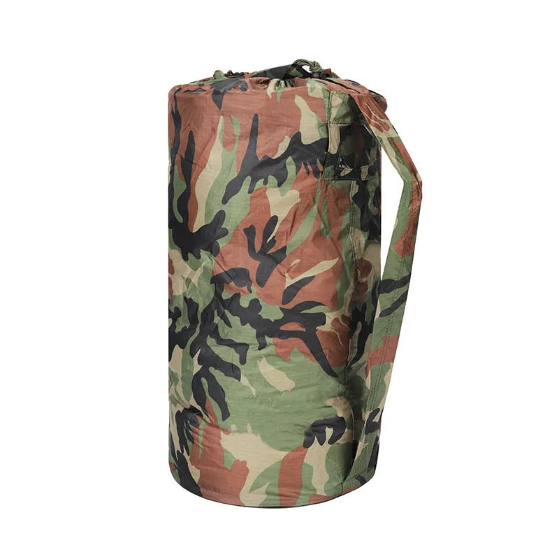 Tactical Round Barrel Backpack Outdoor Large Capacity Barrel Bag Travel Shoulder Bag