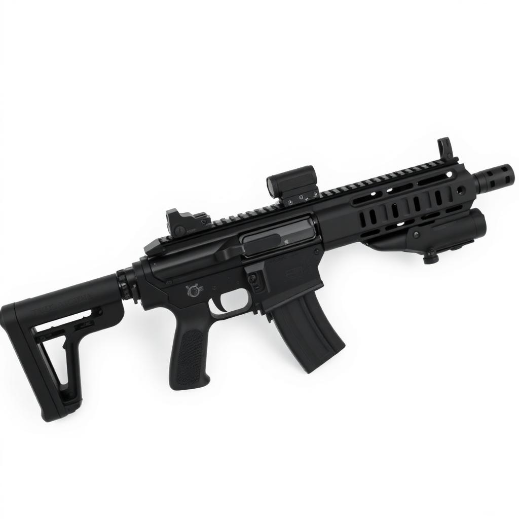 Rifle MPX gel blaster culata plegable raíl picatinny