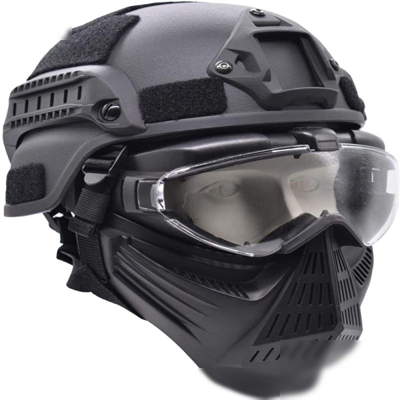 Casco Airsoft Full Face con Goggles CS