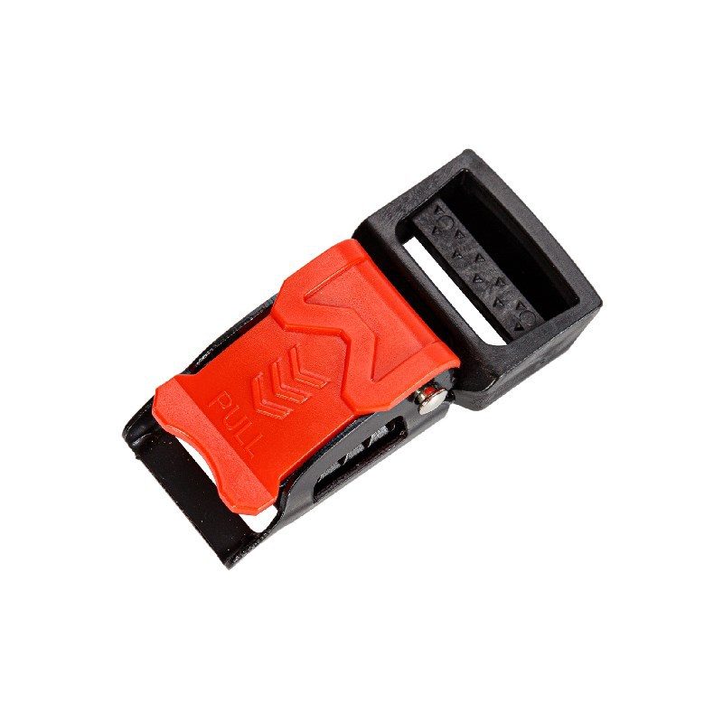 Hebilla Quick-Release Casco Metal Indicador Rojo