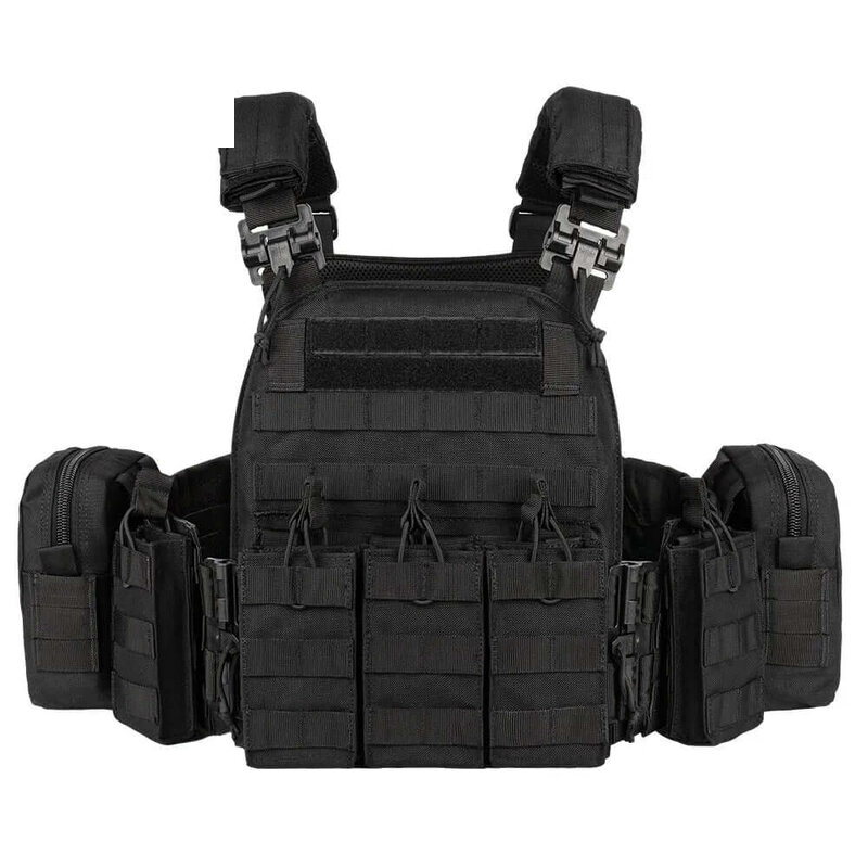 QR MC Tactical Gear Chaleco Tactico Weighted Plate Carrier Black Tactical Vest Colete Ta…