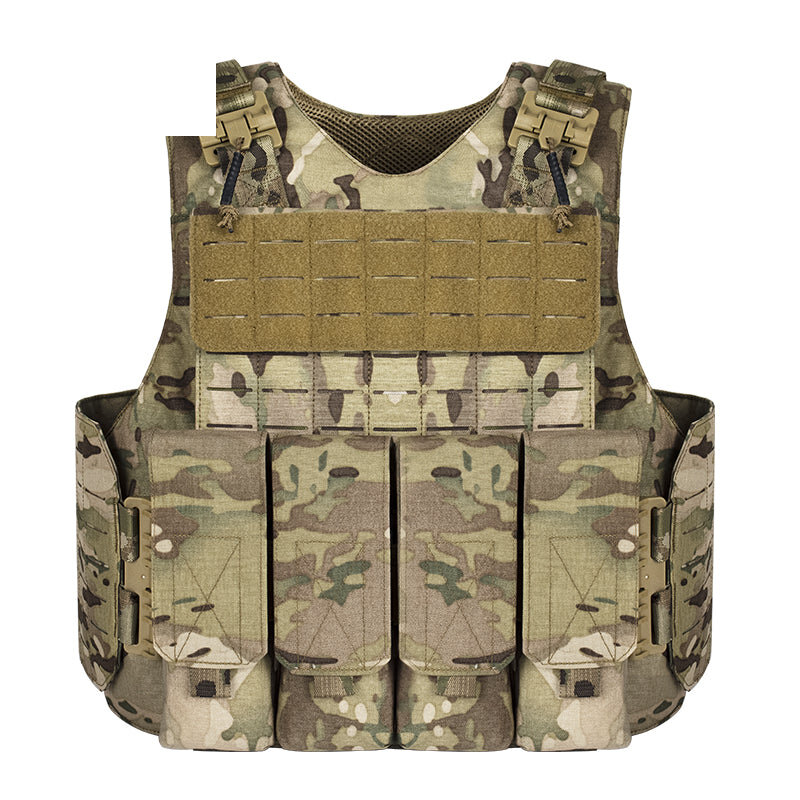 VT-8770 Tactical Vest 500D Nylon with PP Webbing Camouflage Design No Additional Features
